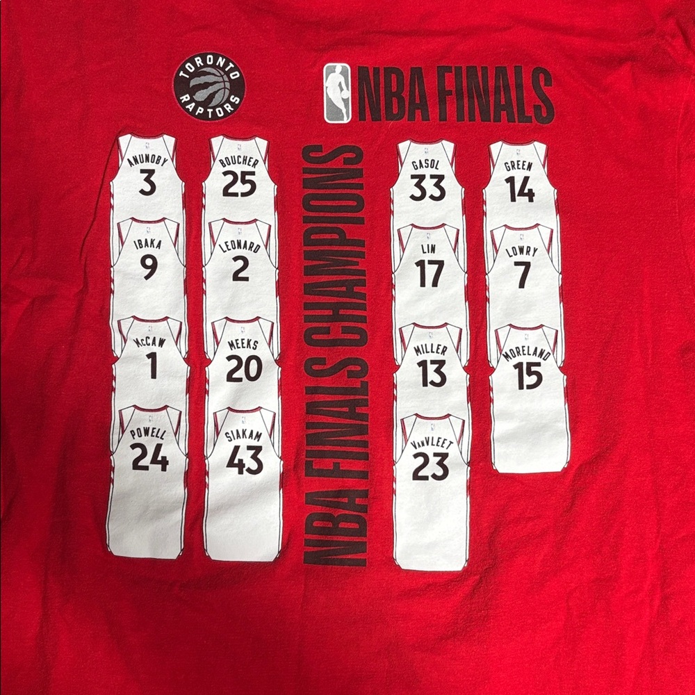 Fanatics Toronto Raptors 2019 Champions T-Shirt